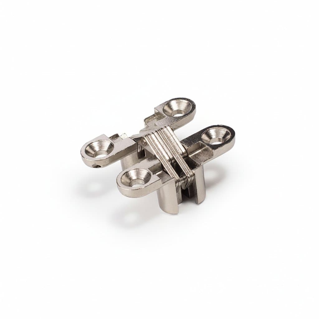 180 Degree Invisible Soss Hinge | Zinc Alloy Nickel Finish | Hidden Folding Door Hardware Installation
