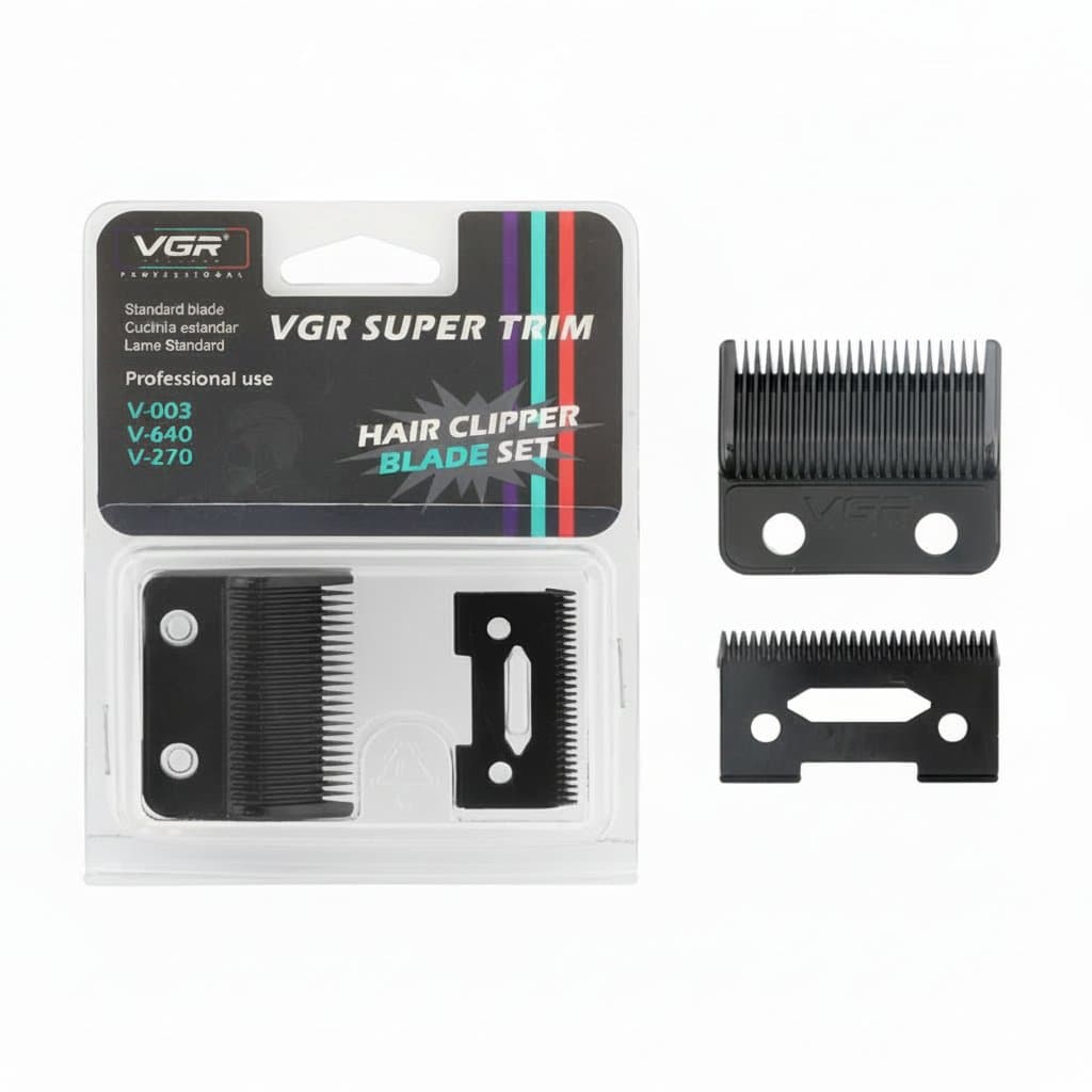 VGR Original Blade DLC FADE Replacement Blade for V653, V002, V003, and V906 hair clippers, showing the precision cutter head.