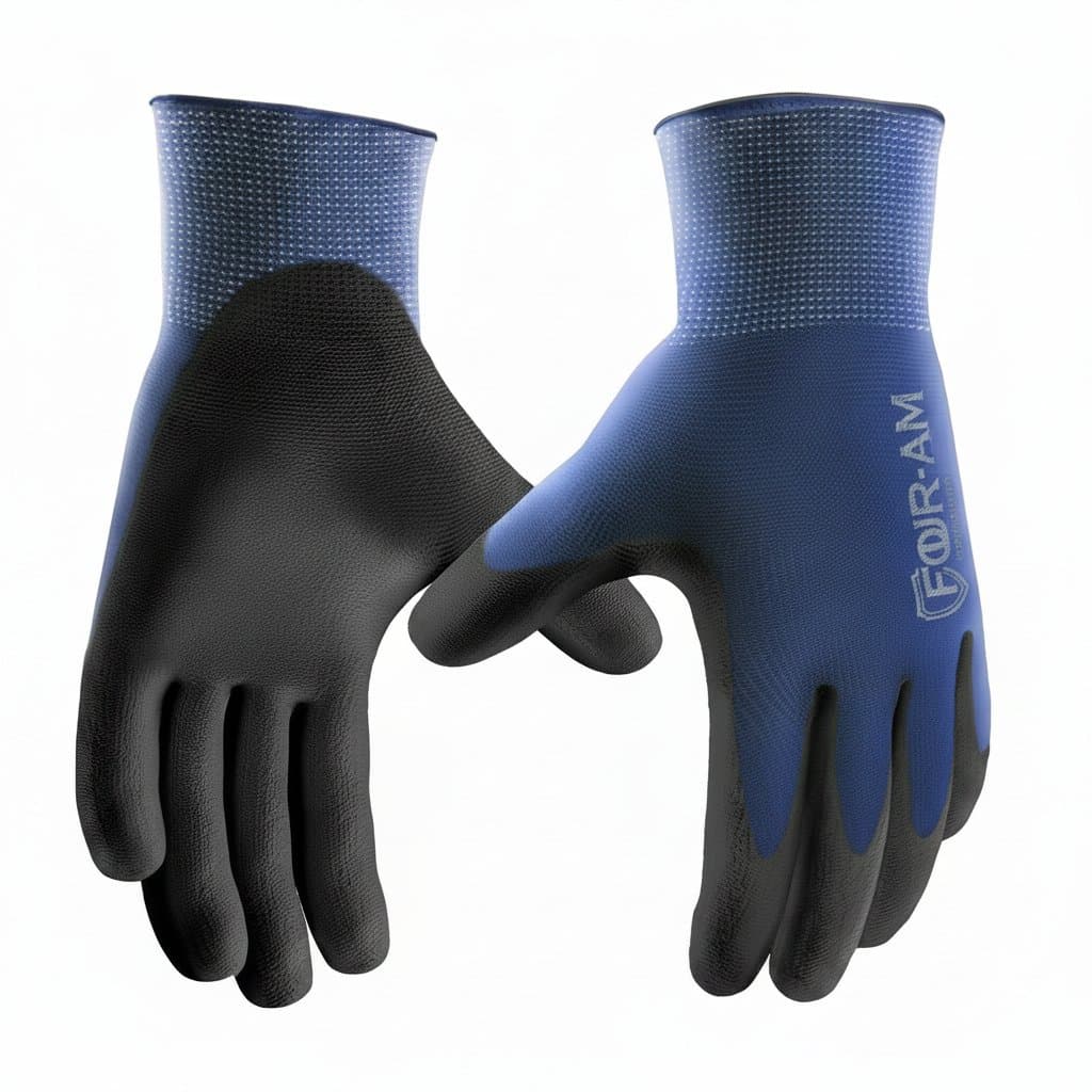 PU Coated Work Gloves | 3-Pair Pack with Knit Wrist | Excellent Grip & Dexterity