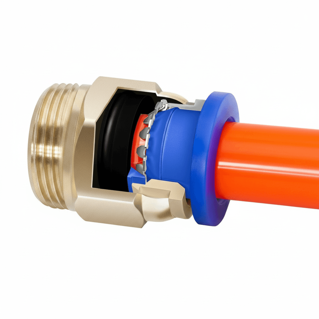 10PCS Pneumatic Air Connector Fittings Kit with 1/8 Thread, includes PC connectors in 4mm, 6mm, 8mm, 10mm, and 12mm sizes for air compressor systems.
