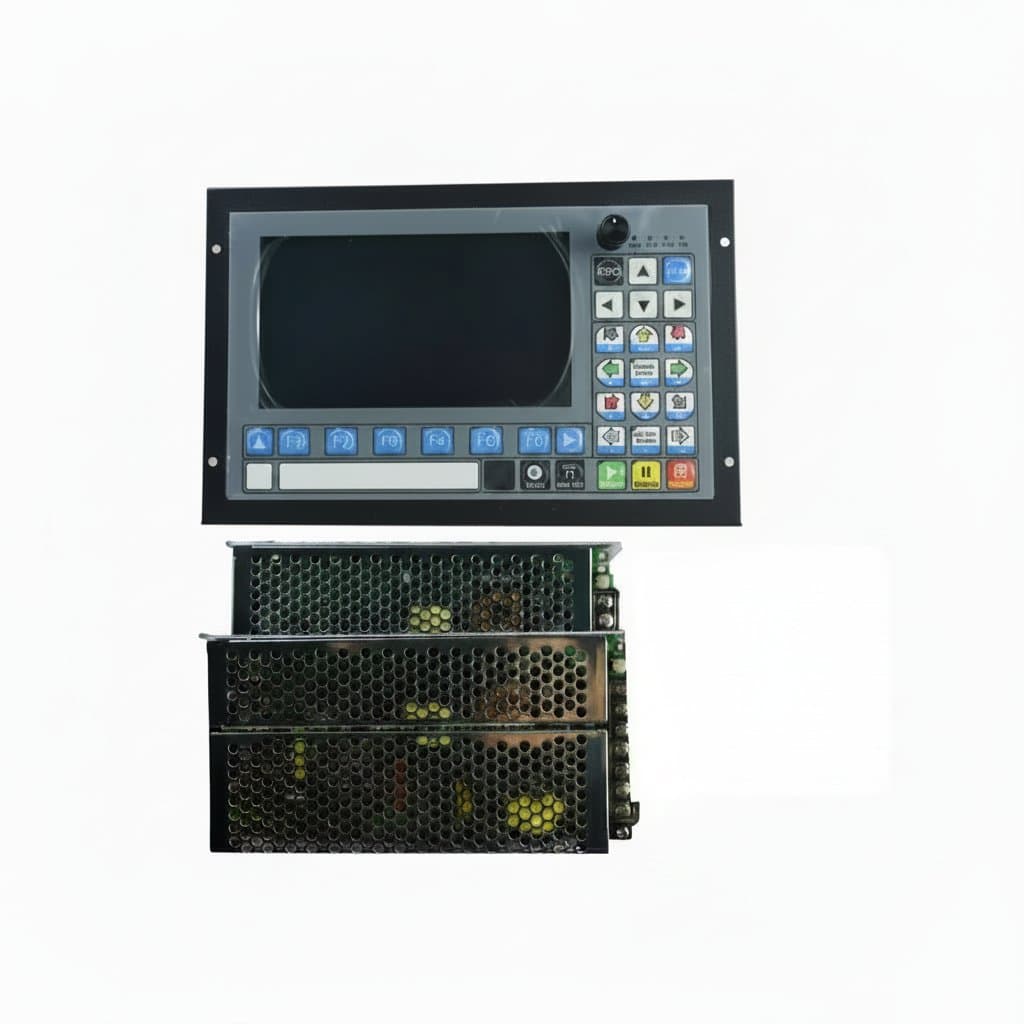DDCS Expert CNC ATC Controller kit for 3 to 5 axis milling machines, featuring motion control system and switching power supply.