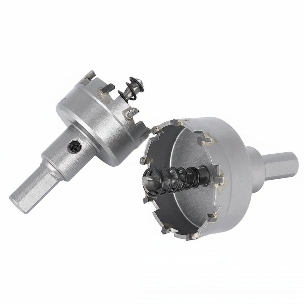 Carbide-Tipped Hole Saw | 15-100mm Core Drill Bit for Metal & Stainless Steel