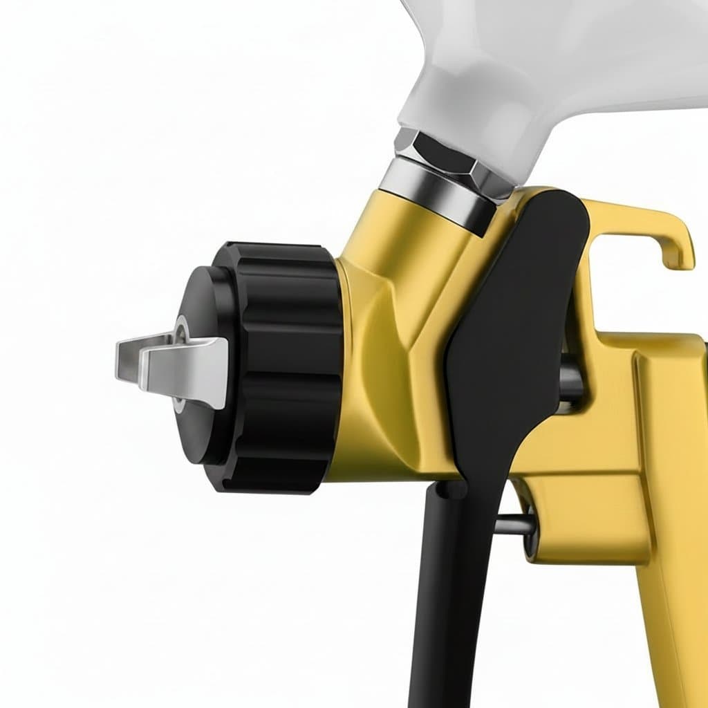 SUTU 1.3mm nozzle paint spray gun for cars and furniture, high atomization air tool for oil paint repair.