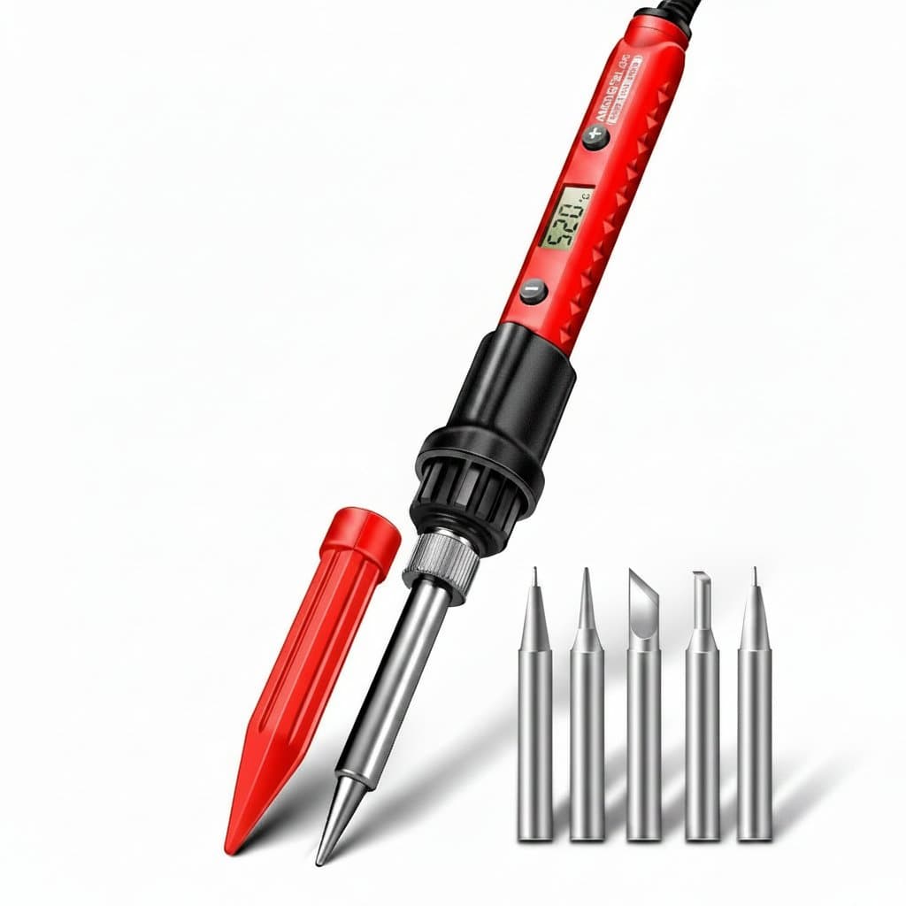 ANENG SL105 digital soldering iron with adjustable temperature display, professional welding and repair tool for electronics.
