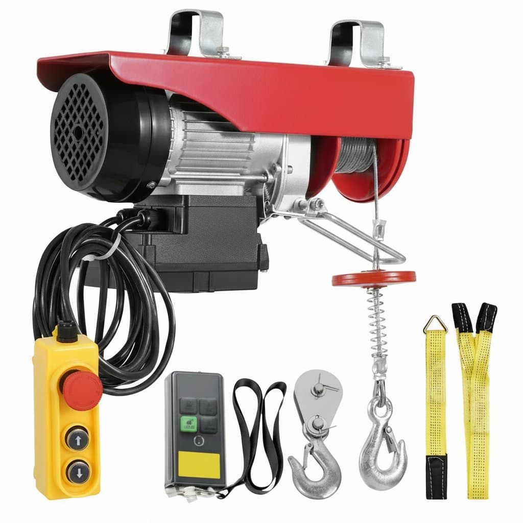 440lb Wireless Electric Hoist | 40ft Lift Height | Heavy-Duty Garage & Workshop Lifting System