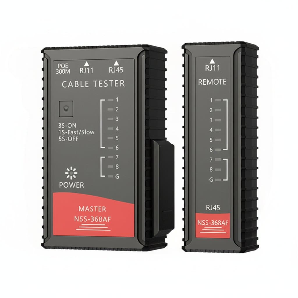 LAN Cable Tester | POE Burn-Proof | RJ45 RJ11 CAT5 UTP Network Tool - Professional Grade Tool