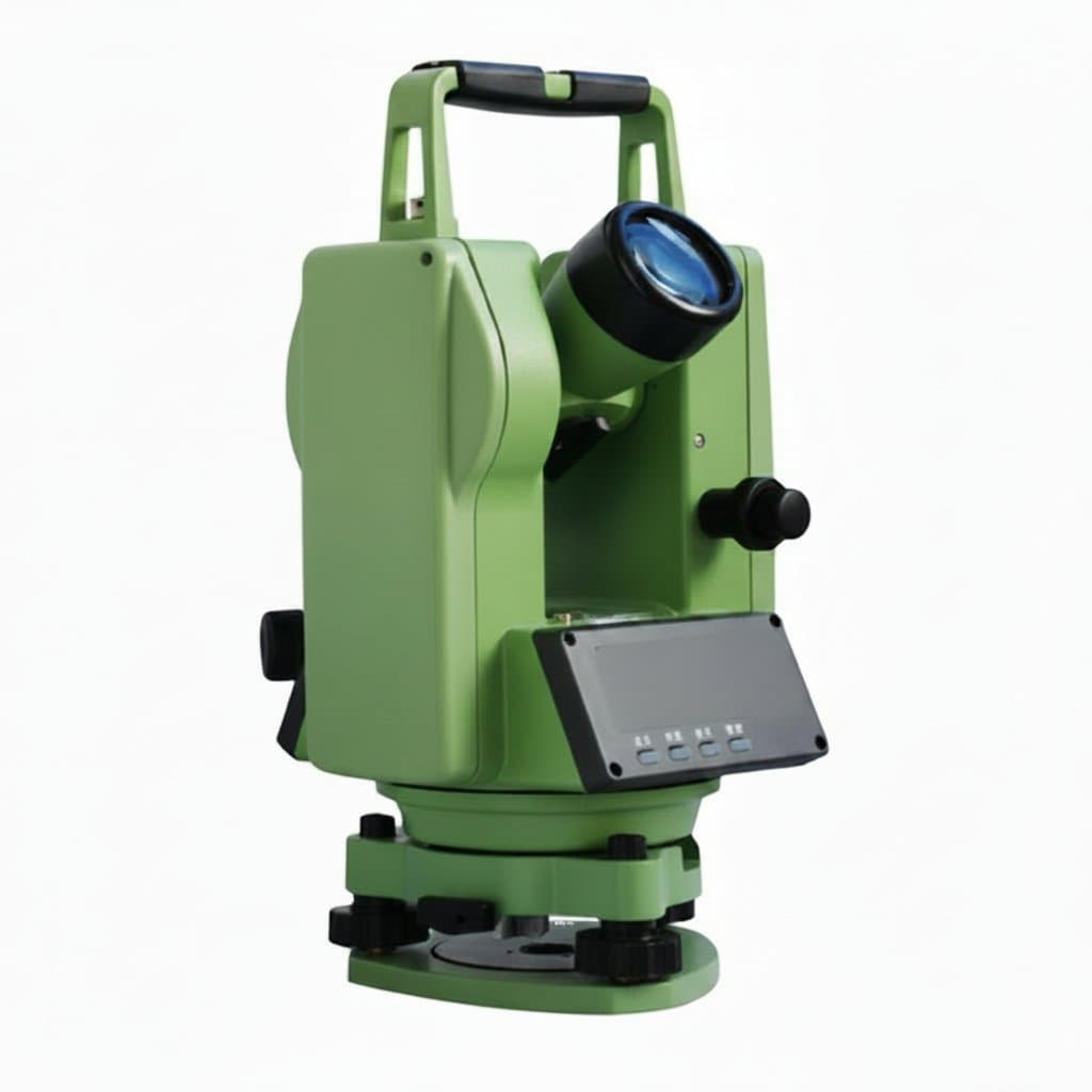 DE2A high-quality electronic digital theodolite for surveying, featuring precise angle measurement and digital display.