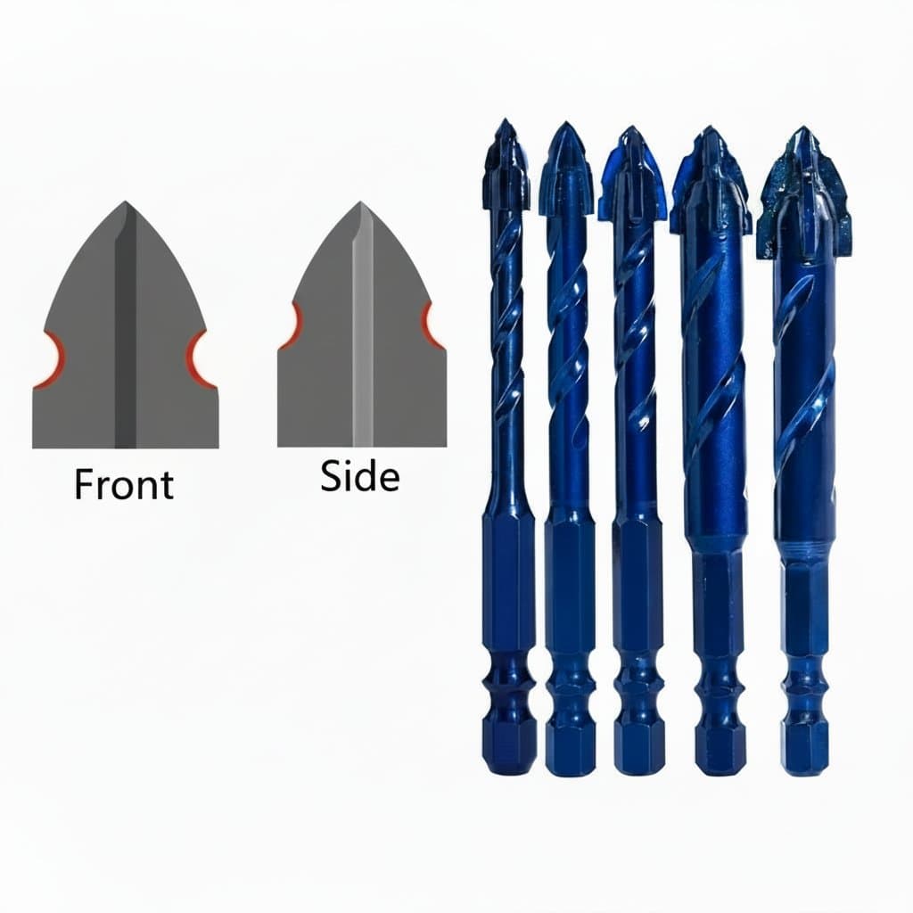 Offset Drill Bit Set | High-Hardness Eccentric Design for Glass, Tile & Stone | 6-14mm Sizes