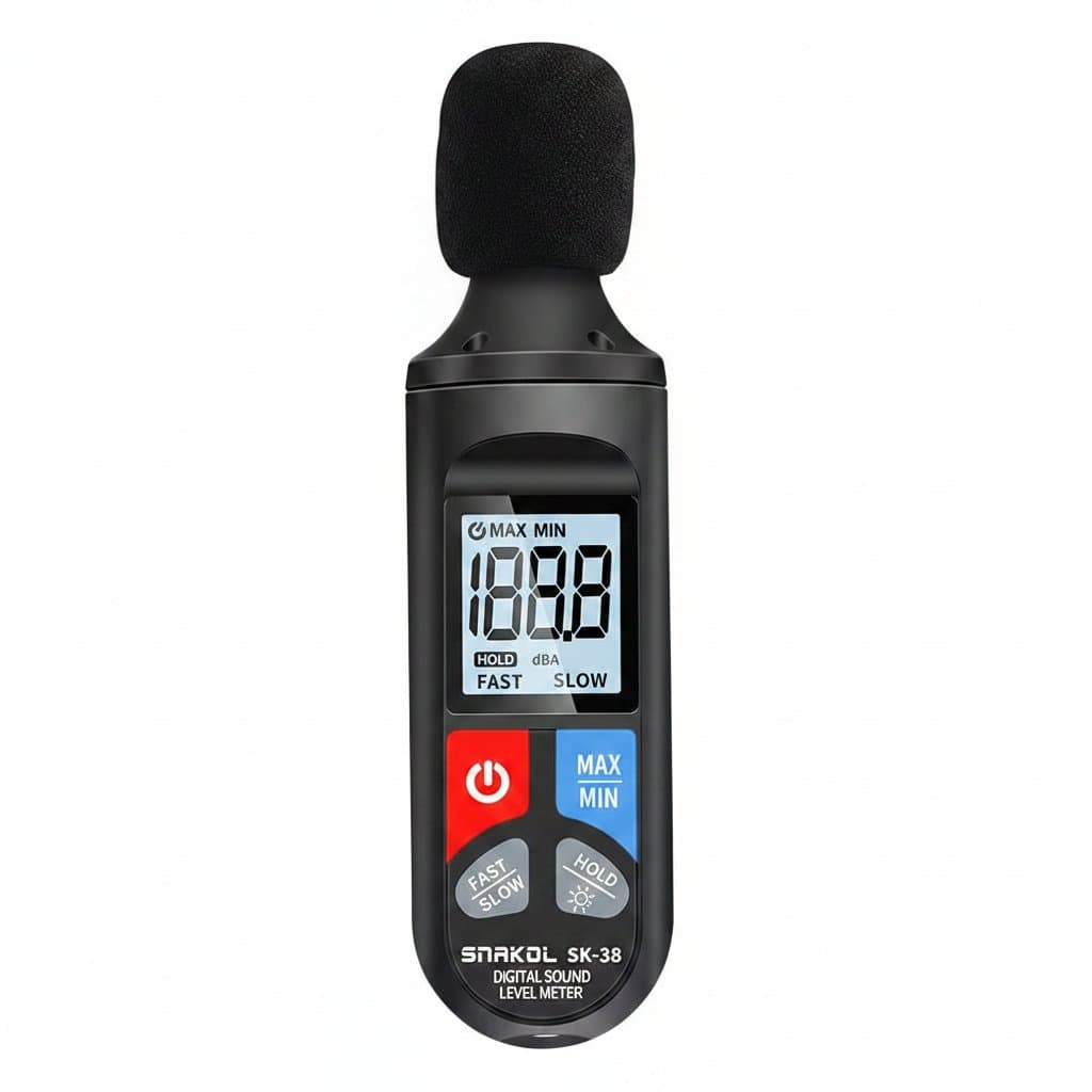 Digital Sound Level Meter | 30-130dB Decibel Range | Noise Measurement Tool