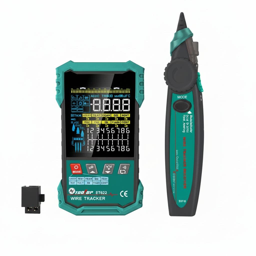 Network Cable Tester | POE & LAN Mapping | NCV Multimeter | 400M Test Range - Professional Grade Tool