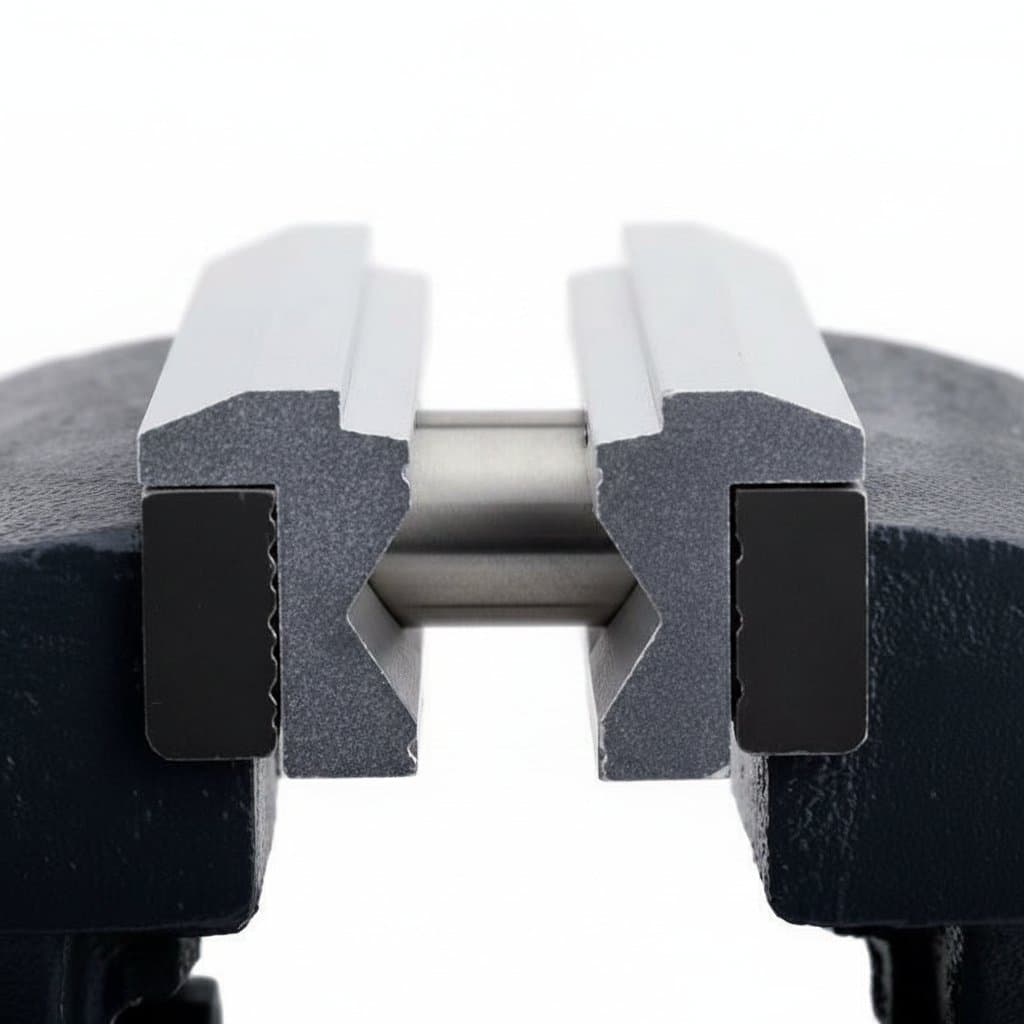 Precision aluminum alloy V-type jaw fixture for 4-inch or 6-inch CNC milling machine vise, a durable hard jaw for secure workpiece clamping.