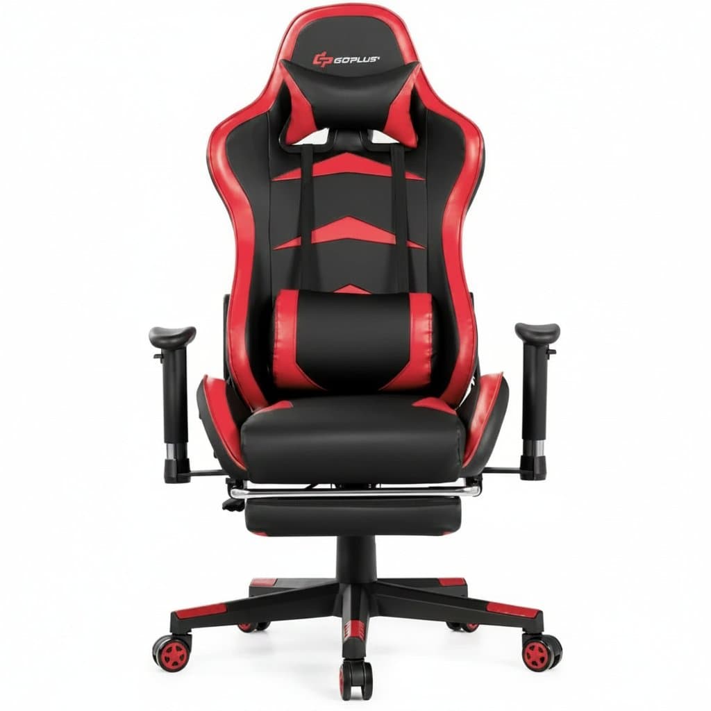 Massage Gaming Chair | High-Back PU Leather with Footrest | Ergonomic Computer Office Chair
