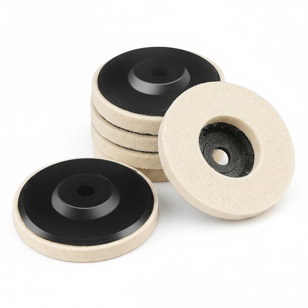 75mm Wool Polishing Wheel | Premium Finishing Disc for Metal, Wood & Glass | Angle Grinder Accessory - Image 1