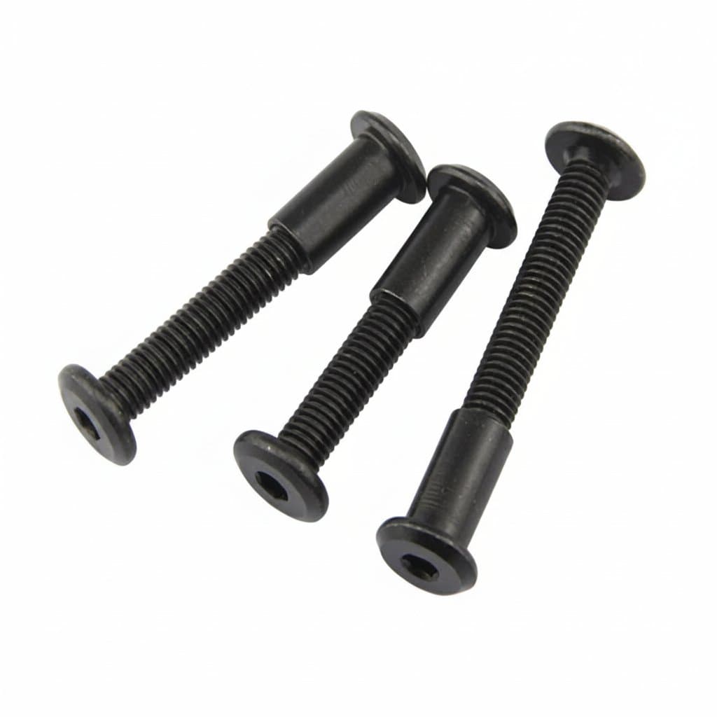 Steel Furniture Screw & Nut Sets | M4-M8 Large Flat Hex | Rivet Connector Joint Kits