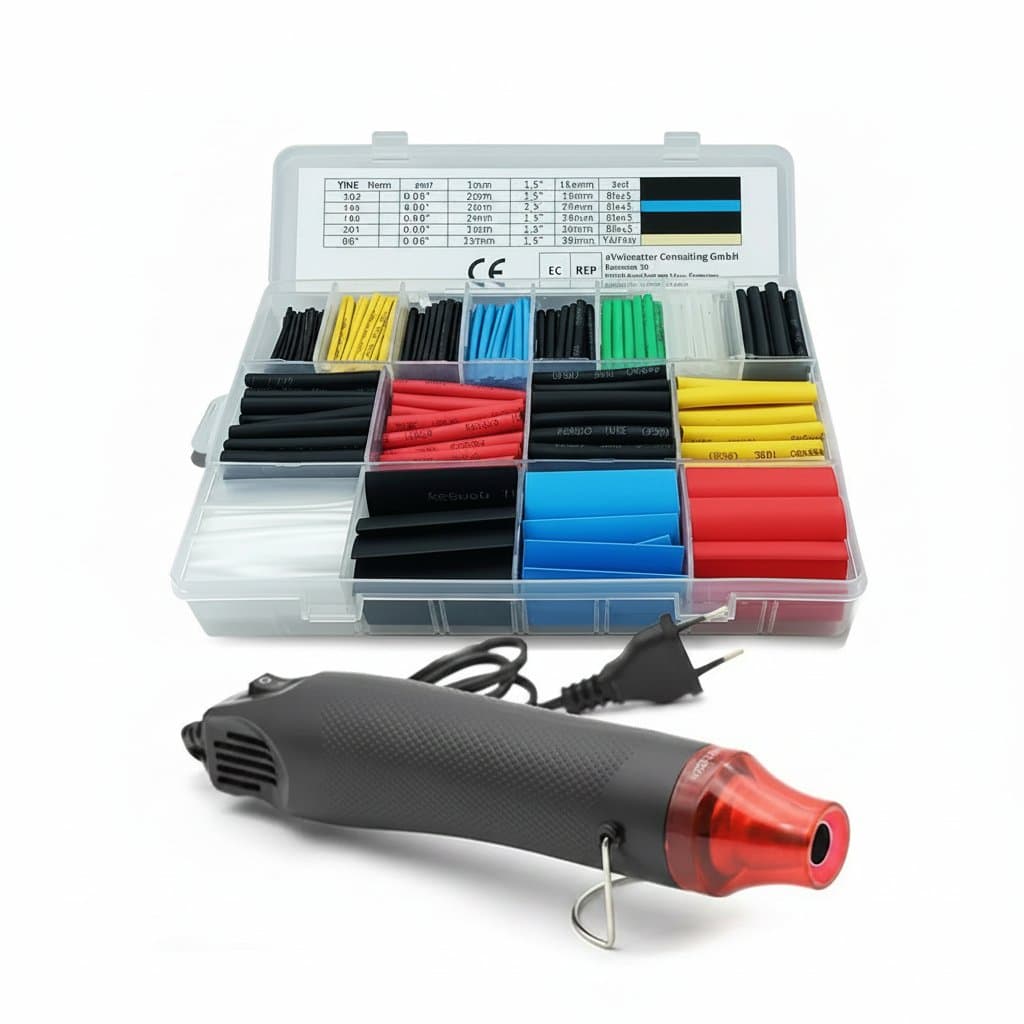 Heat Shrink Tubing Kit | 580, 328, or 127 Pieces | 2:1 Shrink Ratio Wire Connectors - Professional Grade Tool