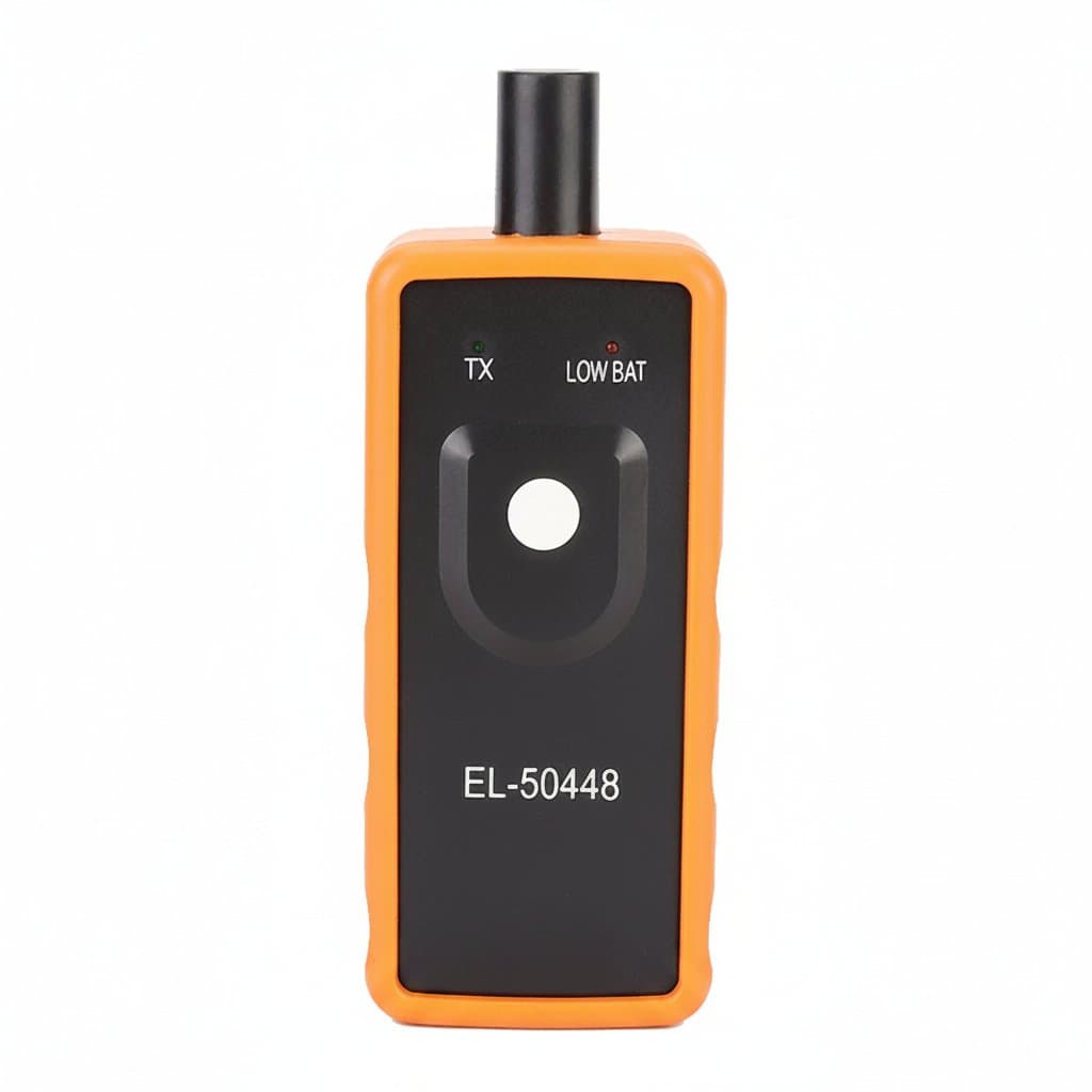 Universal TPMS reset tool for relearning and activating tire pressure monitor sensors on most vehicles.