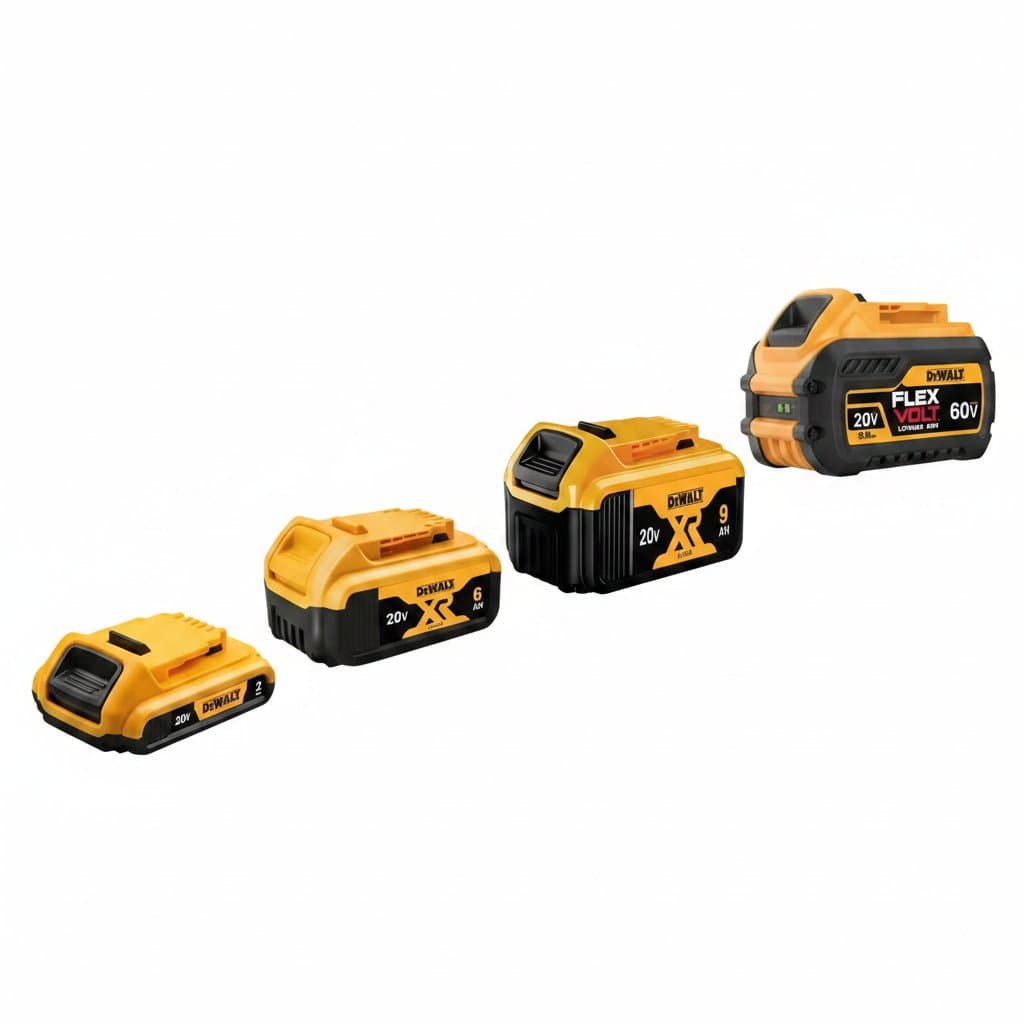 DeWalt 20V/60V MAX Battery | High-Capacity 9.0Ah, 6.0Ah, 5.0Ah Options | DCB209, DCB206, DCB205