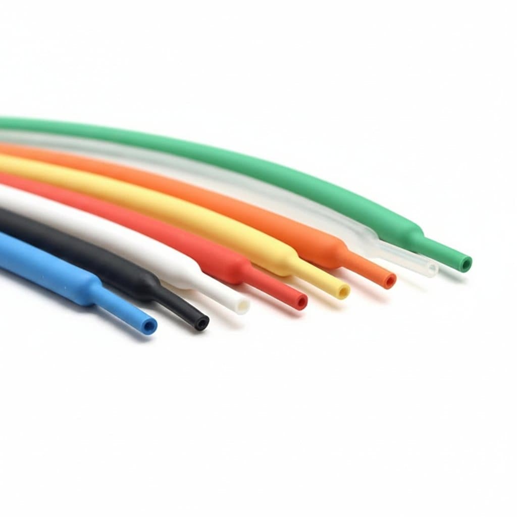 1m length of 3:1 dual wall adhesive heat shrink tubing with glue, diameters from 1.6mm to 50mm for waterproof wire protection.