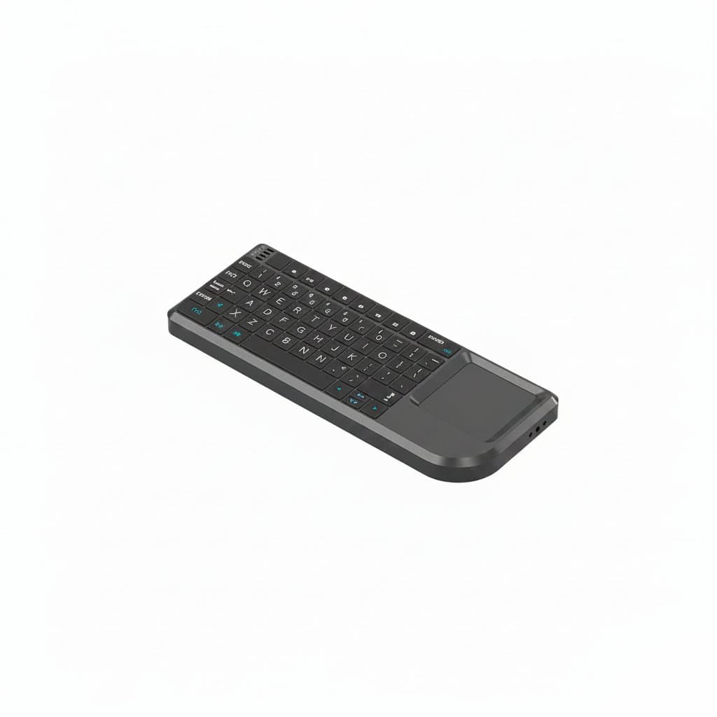 Wireless Keyboard with Touchpad | 7-Colour Backlight & Flashlight | PC & Smart TV Box
