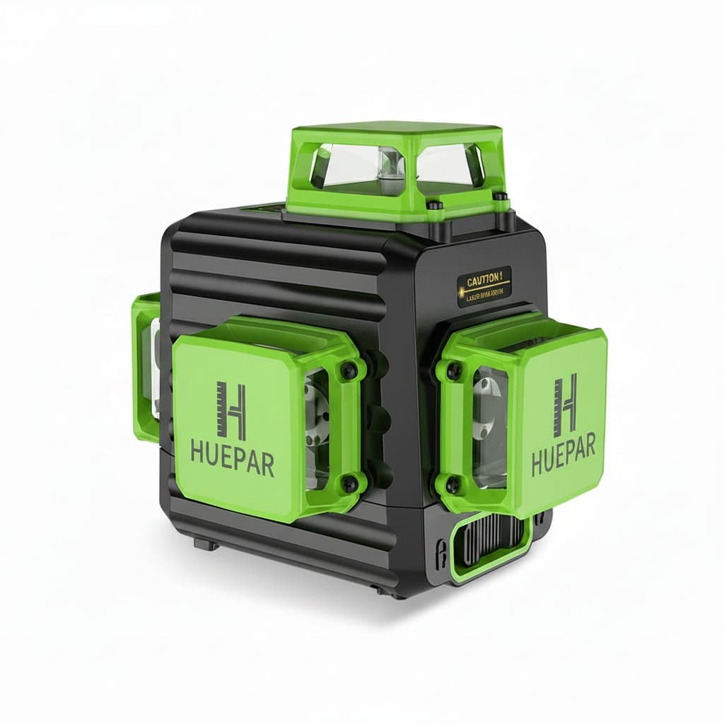 3D Green Laser Level | Self-Leveling Cross Line | 12 Lines, Horizontal & Vertical - Professional Grade Tool