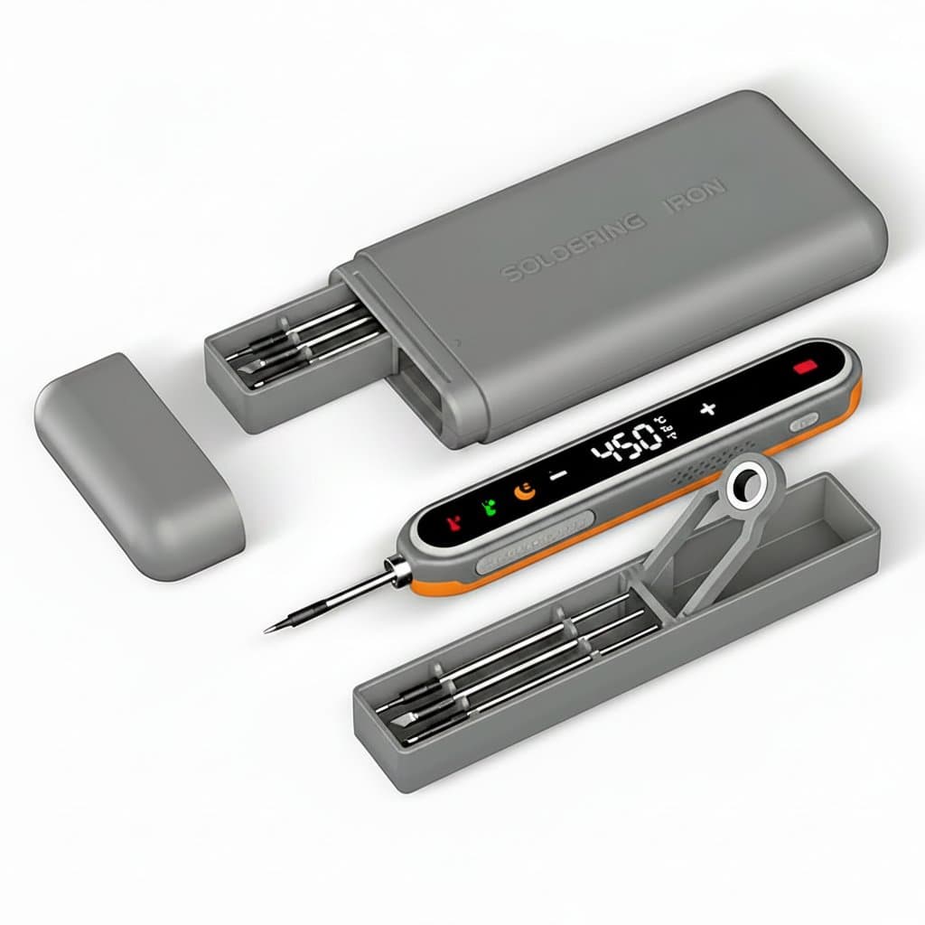 USB-C Soldering Iron Kit | Adjustable Temperature (8-15W) | Mini Repair Tool