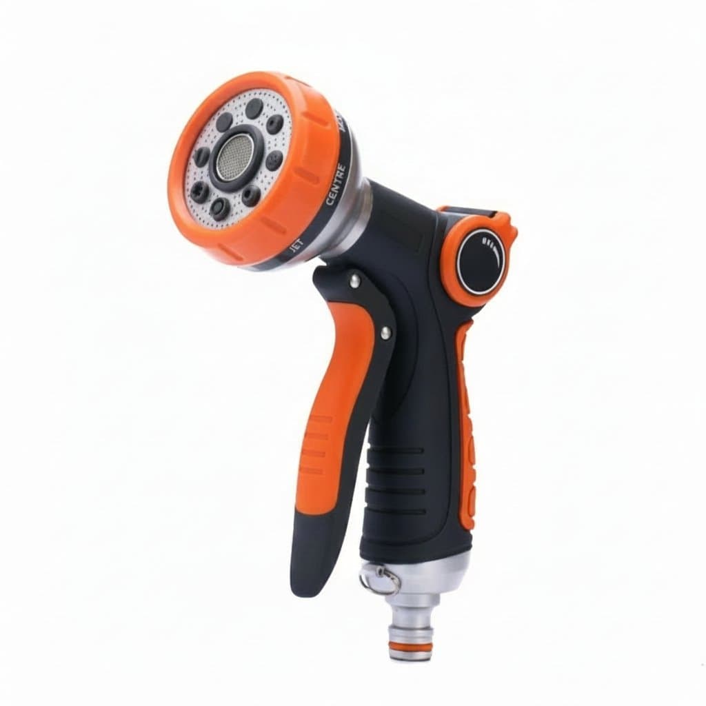Garden Hose Spray Gun | 8 Pattern Water Jet | Portable High Pressure Nozzle