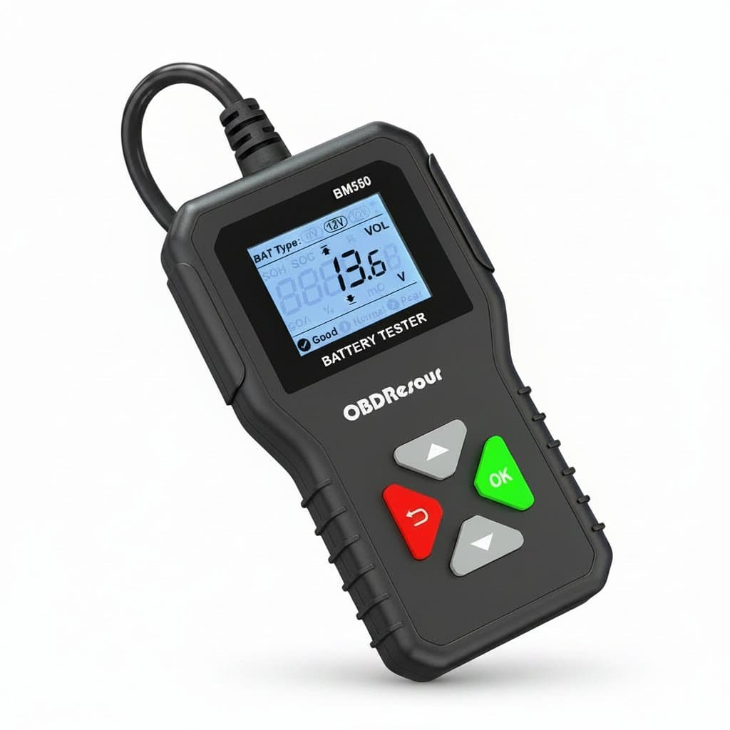Car Battery Tester | 6V 12V 24V Battery Analyzer | 100-2000 CCA Testing Tool