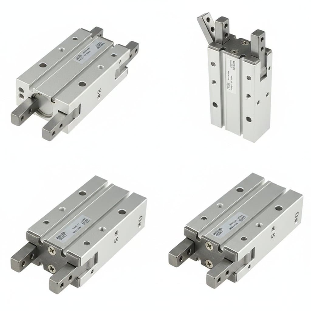 MHY2 10D 16D 20D 25D Double Acting Pneumatic Gripper Bore 10-25mm AFR Brand 180 Degree Angular Aluminium Clamps Gripper Cylinder