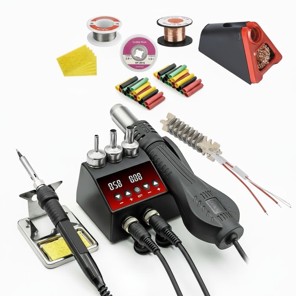 750W Soldering Rework Station | LCD Digital Display | Phone, BGA, SMD, PCB Repair