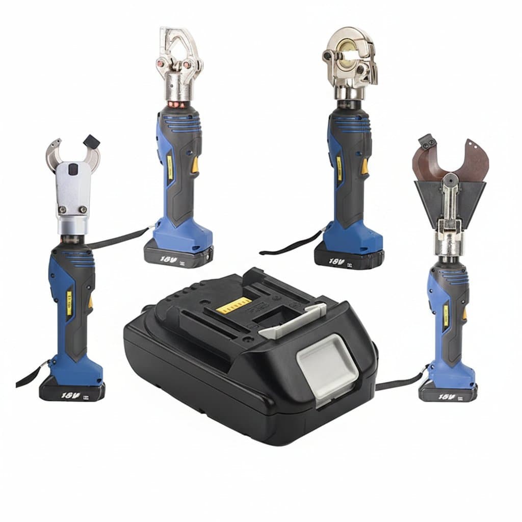 Rechargeable Hydraulic Crimping Tool | Portable Copper & Aluminum Cable Terminal Crimper