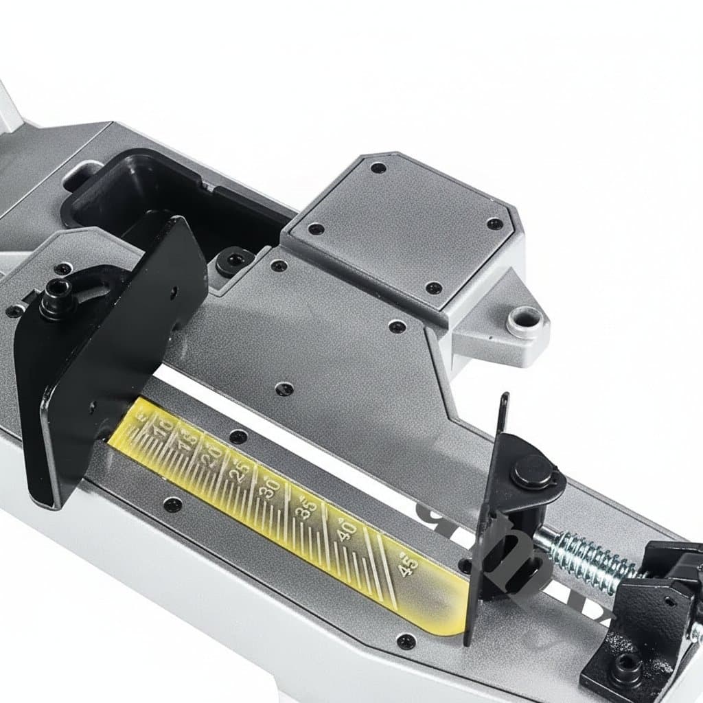 R2103 Multifunctional Horizontal Band Saw for portable metal cutting, featuring a compact design and durable steel construction.
