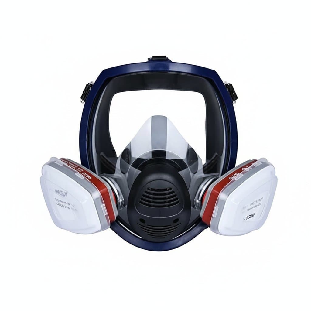 Chemical Gas Mask 6800 full face respirator with anti-fog lens for industrial acid gas, welding, and spray paint protection.