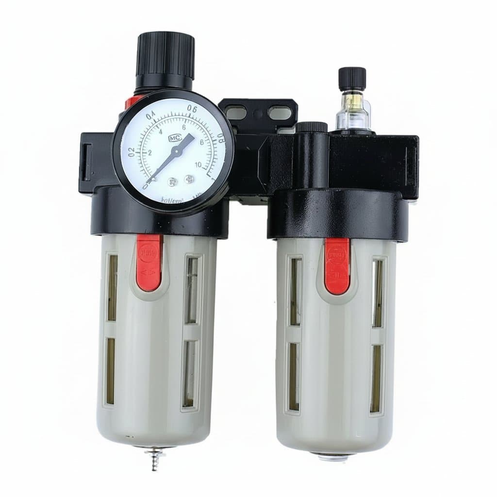 Air Compressor FRL Unit | BFC Series Filter-Regulator-Lubricator | 1/4 to 1/2 NPT - Image 1