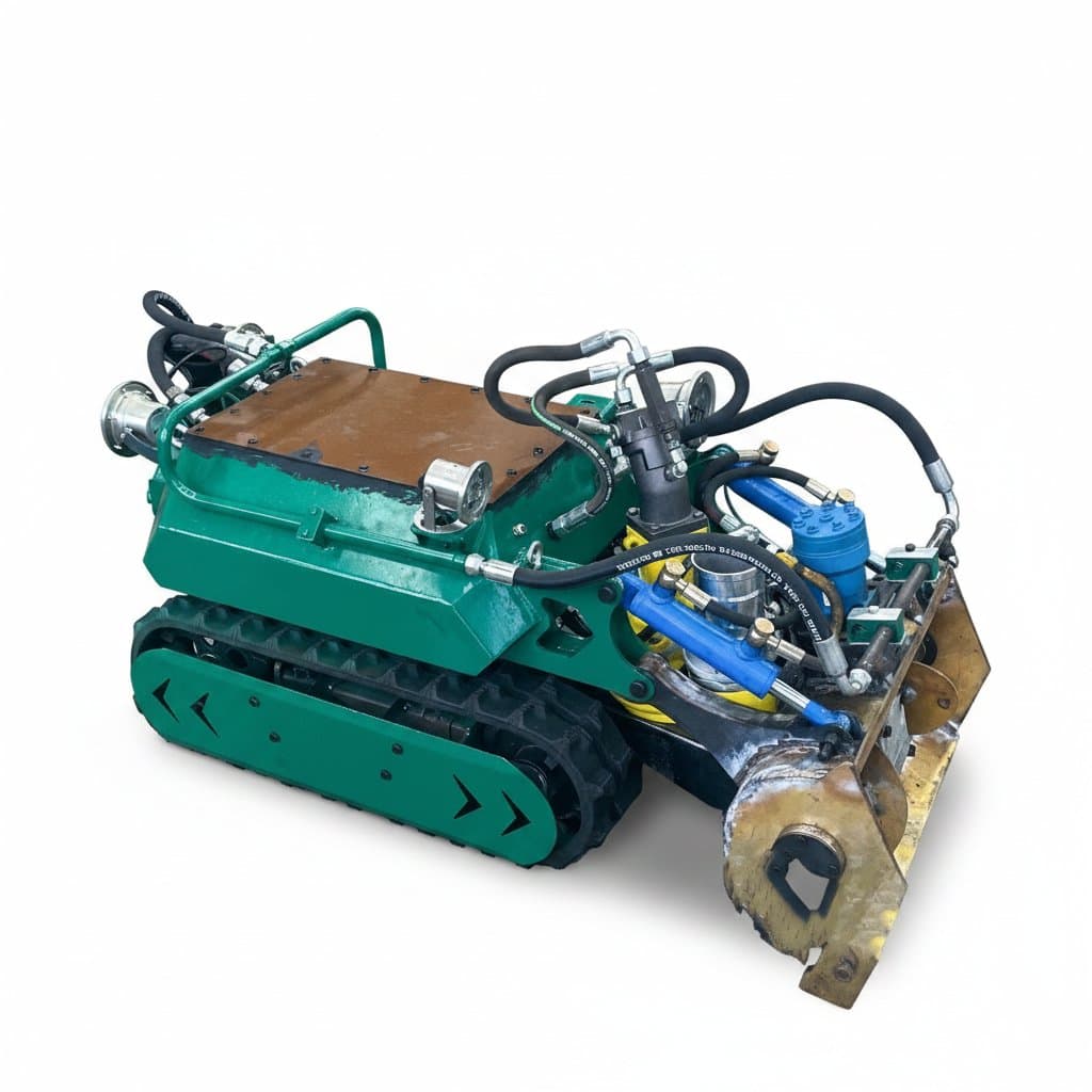Professional-Grade Submersible Dredge Pump | Heavy-Duty Rubber Tracks | Pipe & Culvert Cleaning System