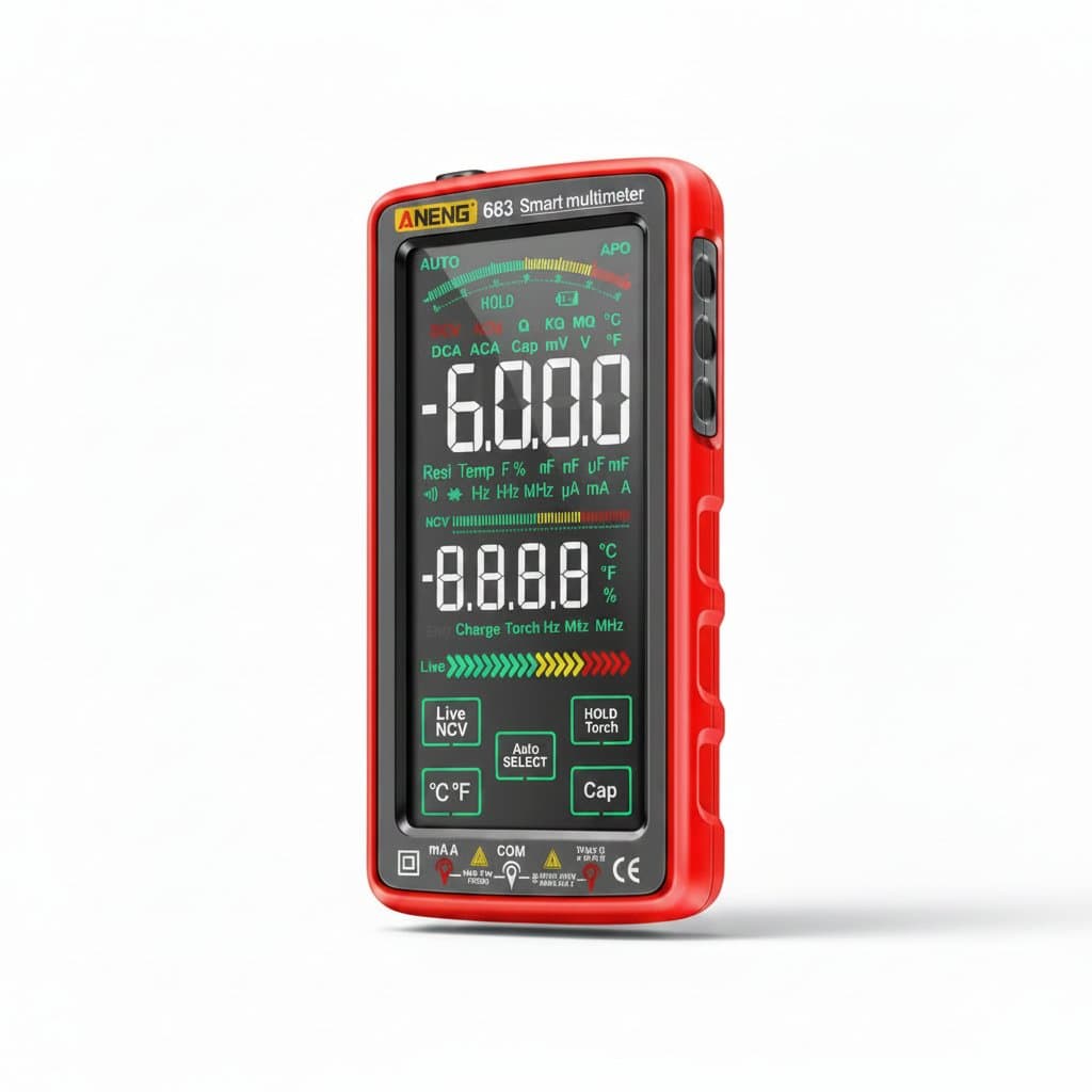 Smart Multimeter | 6000 Counts True RMS | Rechargeable AC/DC Voltage & Current Tester
