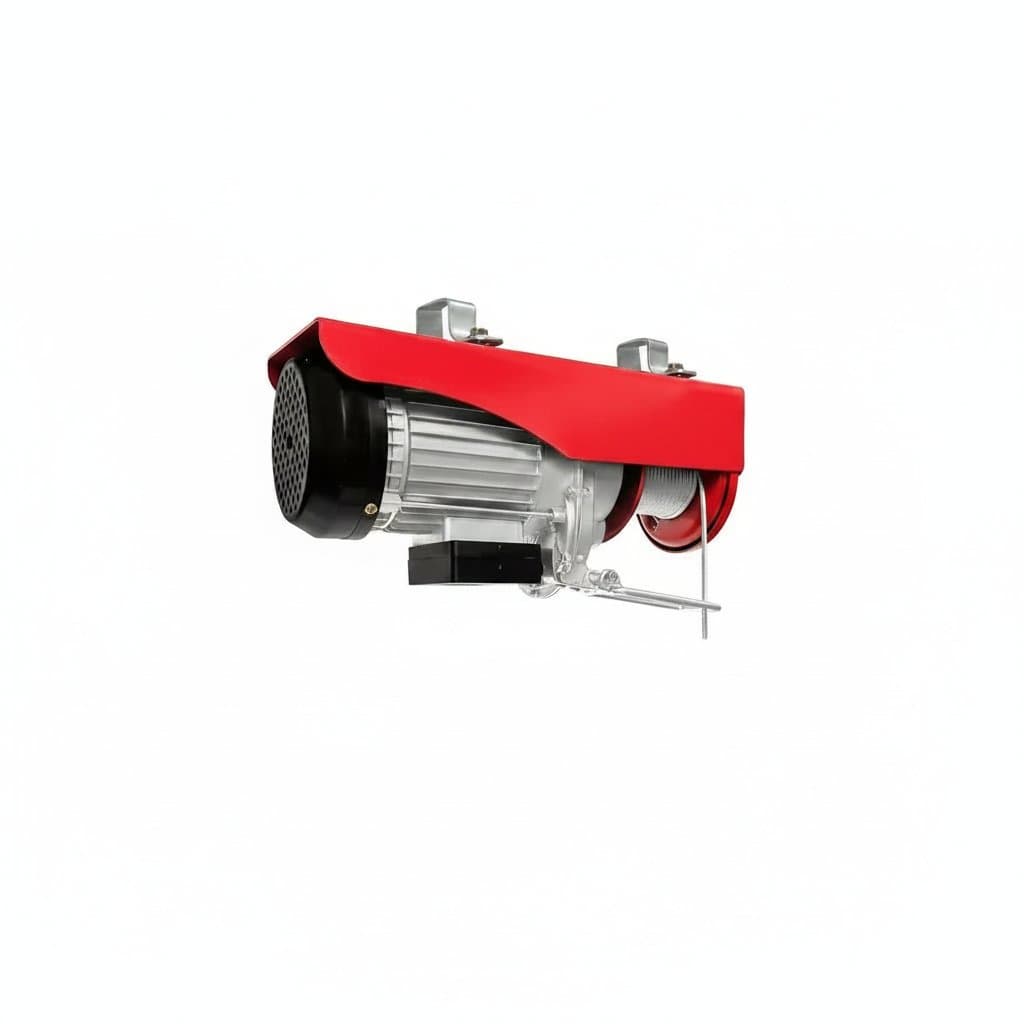 Electric Hoist 1320 Lbs 110V Winch with Wired Remote Control Electric Winch Single/Double Slings 11m Lifting Height - Image 1