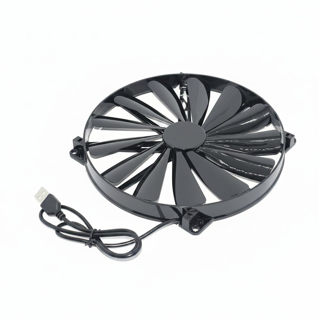 USB Laptop Cooling Fan | 200x200x20mm Ultra-Quiet | 5V DC for Enhanced Performance