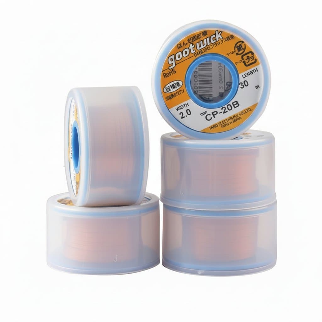 Desoldering Wick | Copper Braid Solder Remover | BGA Rework, Lead-free, RoHS Compliant