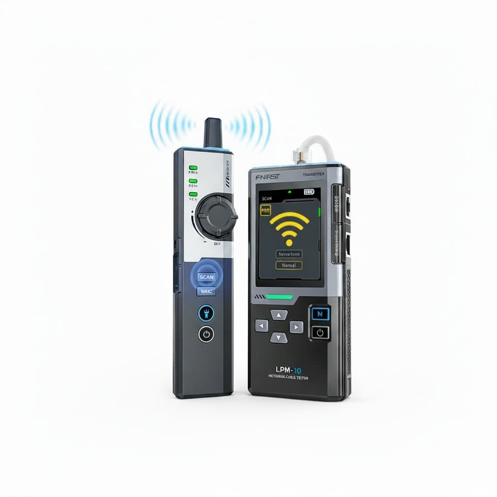 LAN Cable Tester & Finder | RJ45, RJ11, PoE Check | Length & Speed Test - Professional Grade Tool