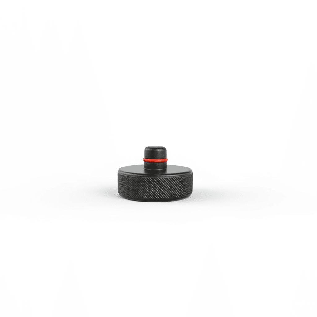 Four black rubber lifting jack pads for Tesla Model 3 Y S X, designed to protect the battery when using a car jack for changing tires.
