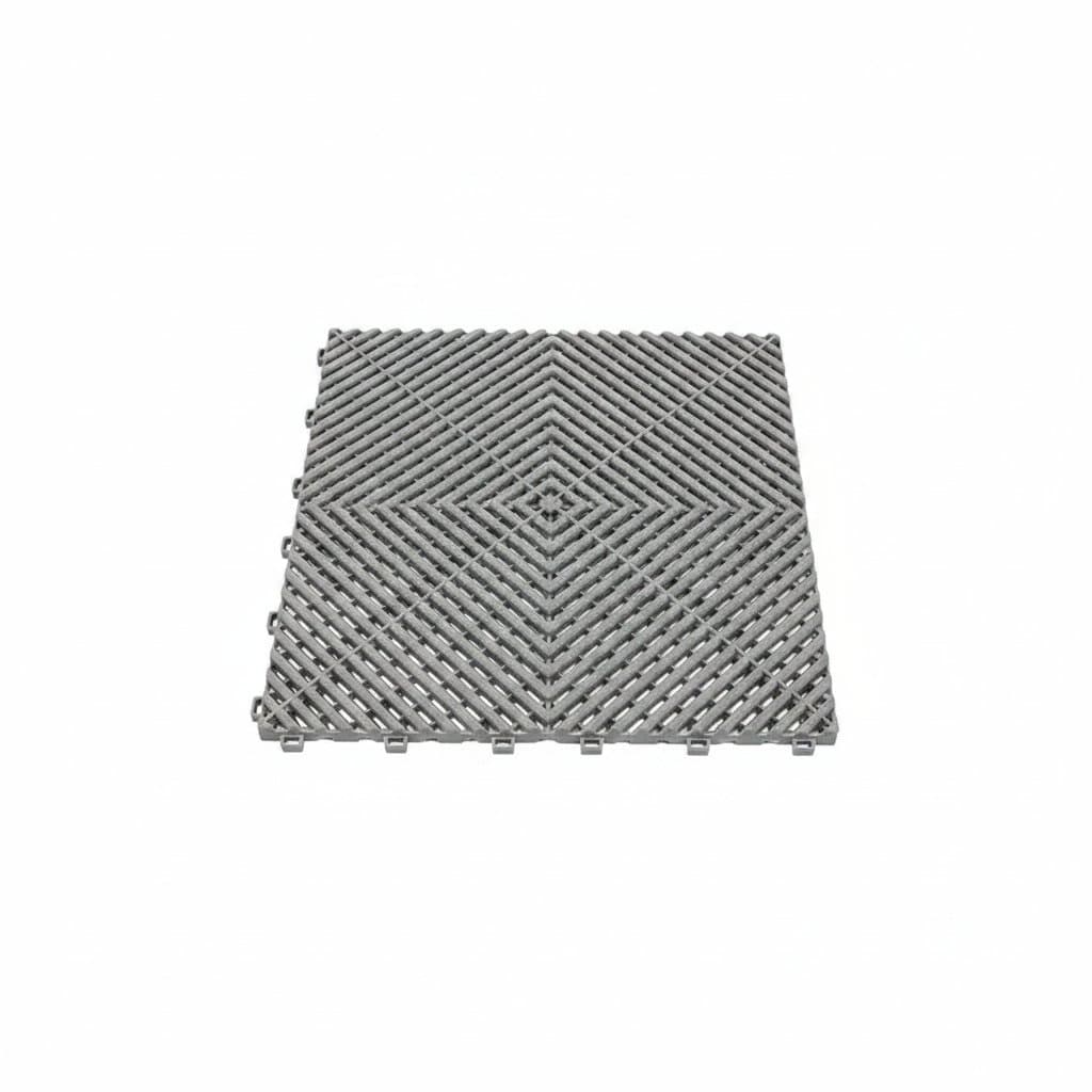 Interlocking Garage Floor Tile | Heavy Duty Plastic Grid | Workshop & Showroom