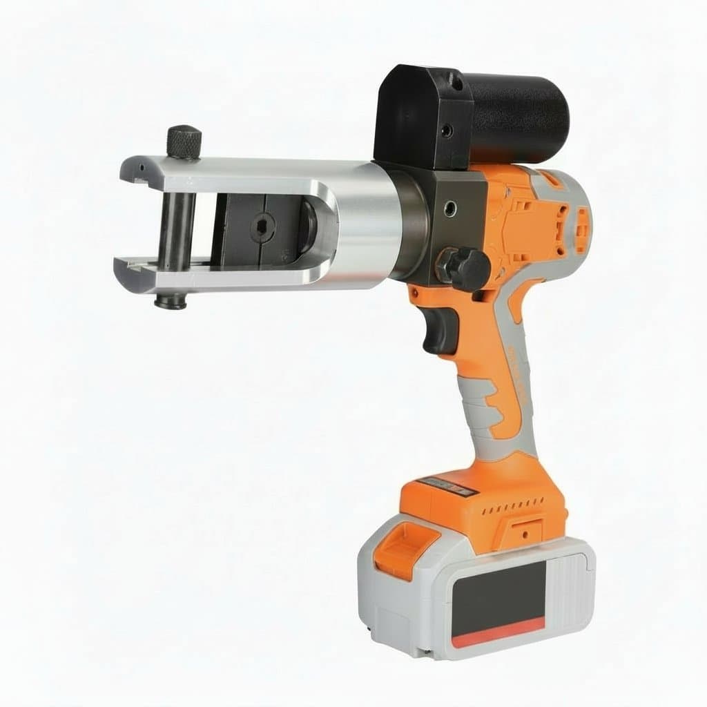 CM-300 portable lithium electric crimping clamp for copper and aluminum terminals, a compact hydraulic tool for electrical work.
