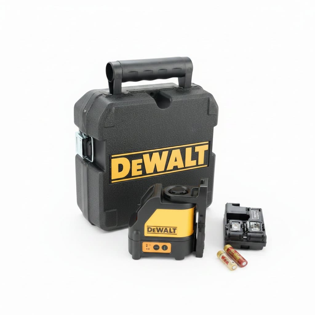 DeWalt DW088CG Self-Leveling Green Laser Level | 2-Line Cross Alignment Tool - Image 1