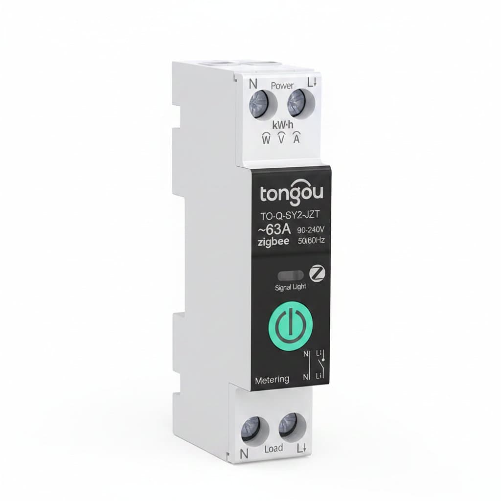 TUYA MCB ZigBee Smart Circuit Breaker Over Current Under Voltage Protection Power Metering 1-63A Wireless Remote Control Switch