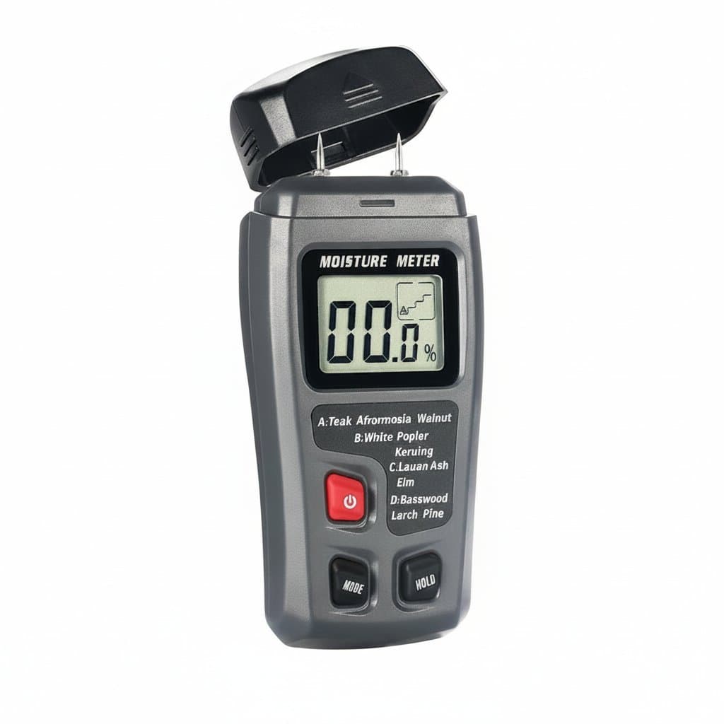 Wood Moisture Meter | Pinless Non-Destructive Detector | Digital Hygrometer for Timber & Lumber - Image 1