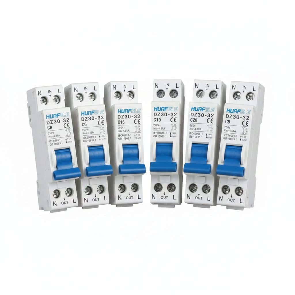 DZ30-32 DIN Rail Miniature Circuit Breaker | 6A-32A MCB for Home Electrical Panel & DIY Projects