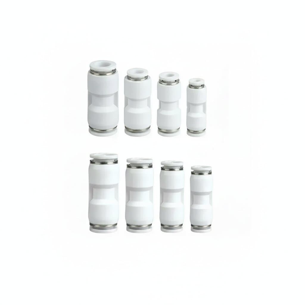 PG PU pneumatic quick air connector fittings set of 5 pieces for 6mm to 16mm compressor hose and tubing