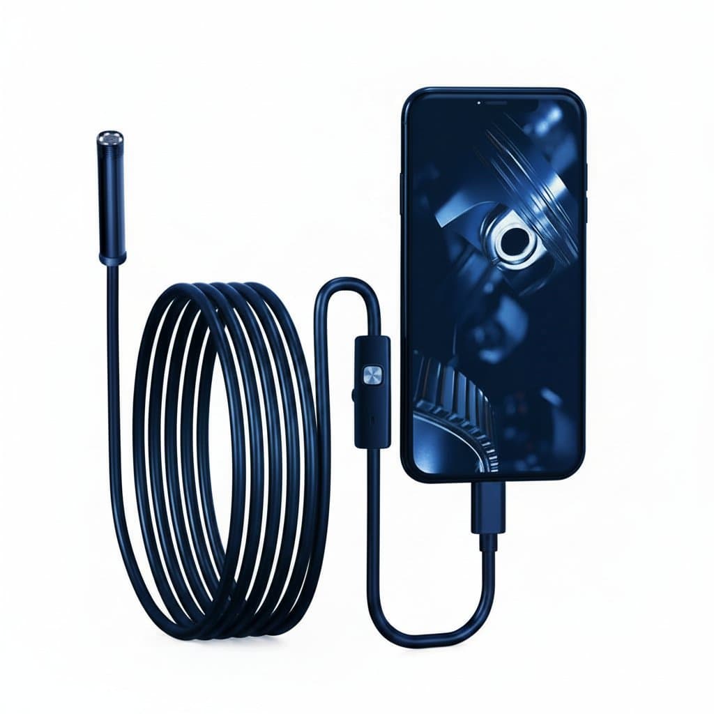 USB-C & Micro USB Endoscope Camera | 5.5mm Waterproof Inspection Camera | For Android & PC Device Diagnostics