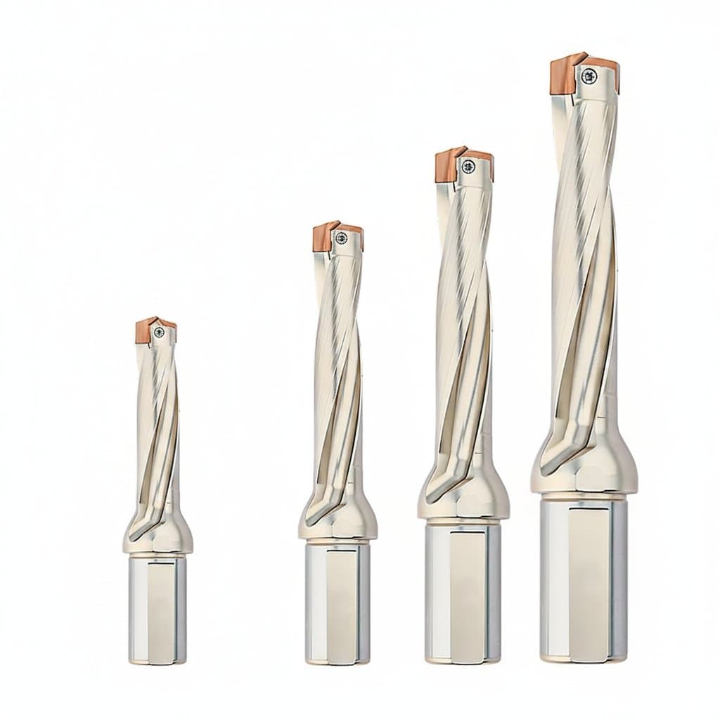 3D 5D 8D 10D internal cooling Crown drill rod for deep hole drilling, compatible with HCD insertable U-drills in 10-25mm diameters.