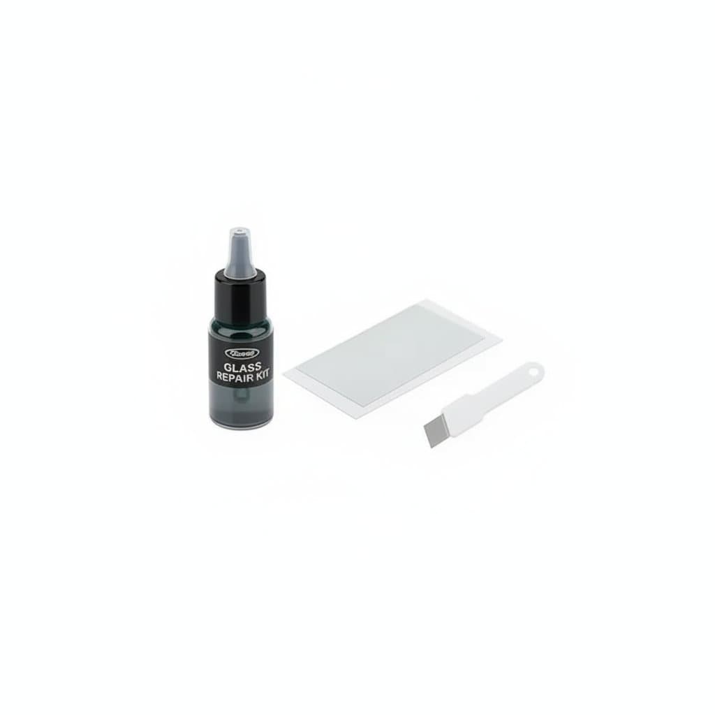 A quick fix windshield repair kit for restoring cracked and chipped car glass effectively.